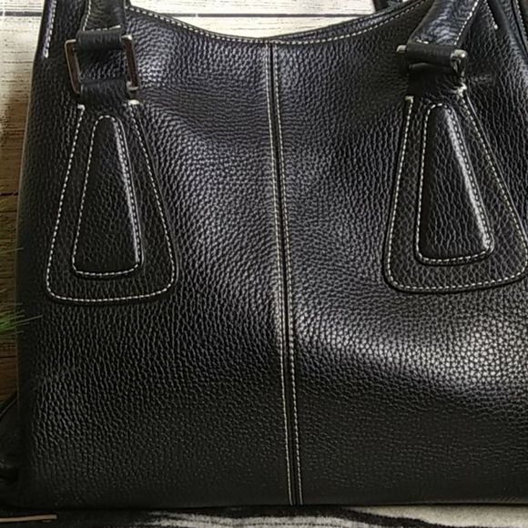 Tignanello black leather shoulder bag - Picture 2 of 9